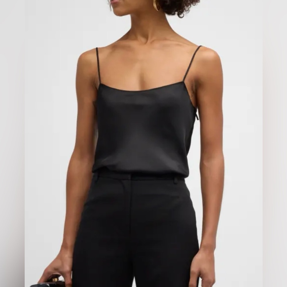 New Derek Lem 10 Crosby Black Satin Camisole size 2